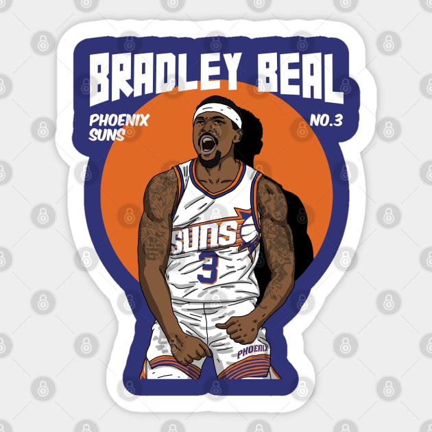 Bradley Beal Celebration Sticker by Luna Illustration